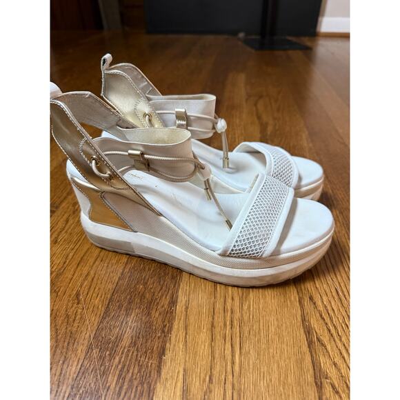 Nero Giardini Shoes - Nero Giardini Bungee Platform Wedge Sandal Size 39